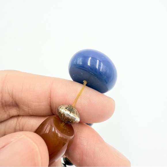 Multicolor Gemstone Chunky Beaded Stretch Bracelet - Picture 4 of 5